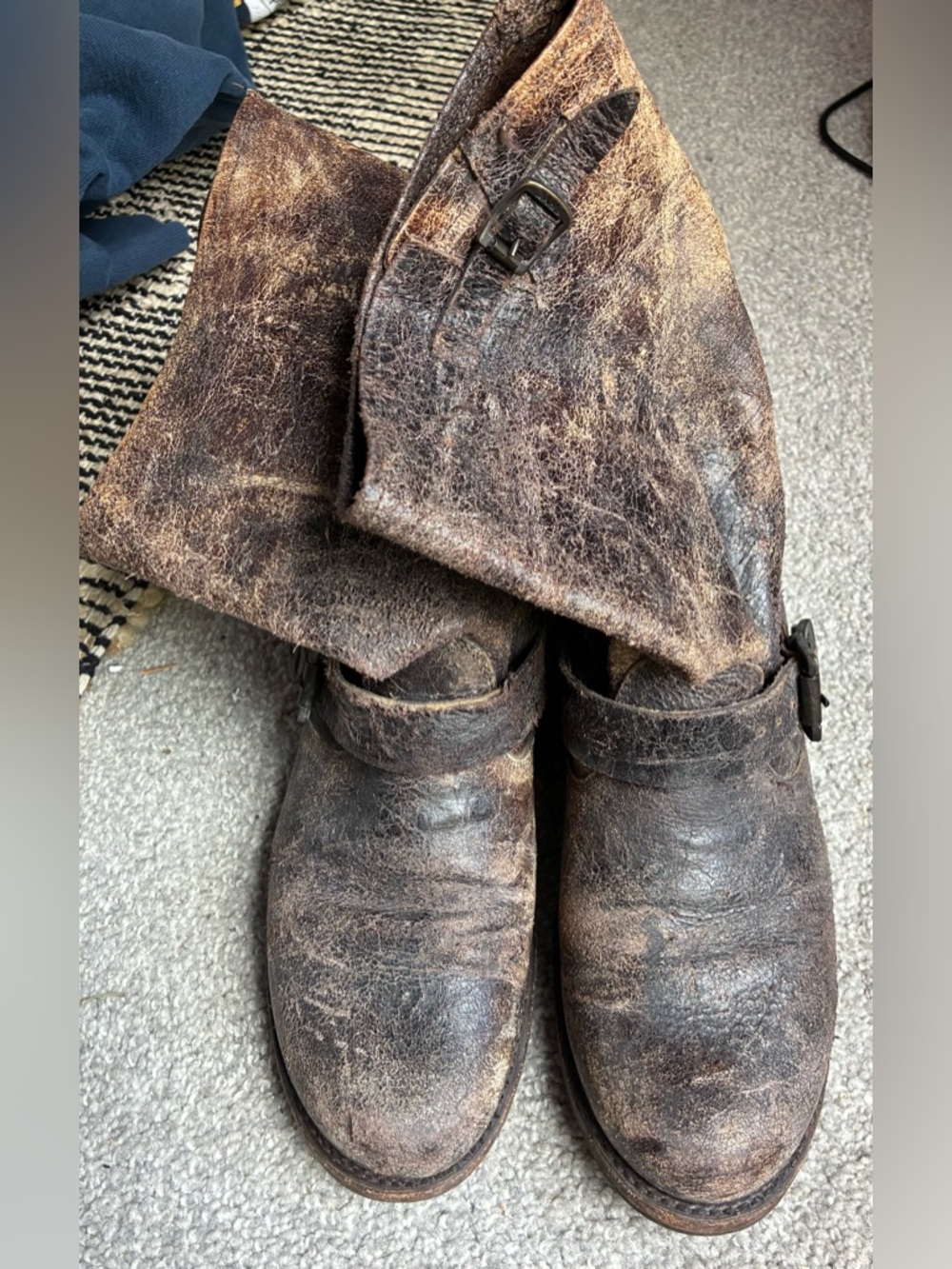 Frye Veronica Distressed Boot - Size 9